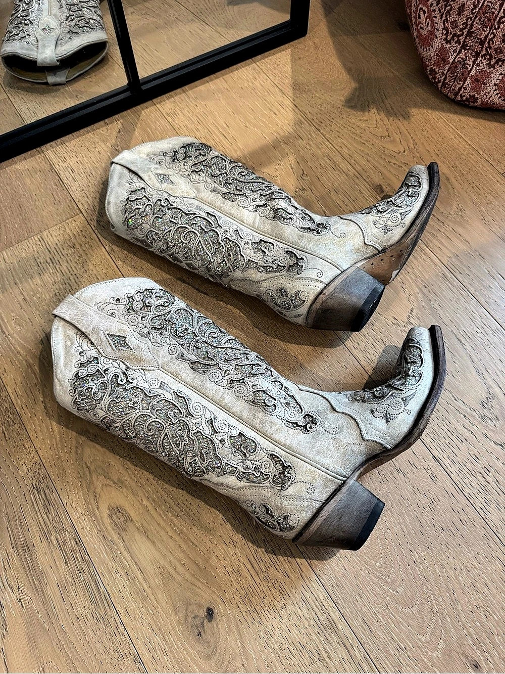 Corral A3322 Crystal Glitter Cowboy Boots- Size 8 | Western Wedding Festival